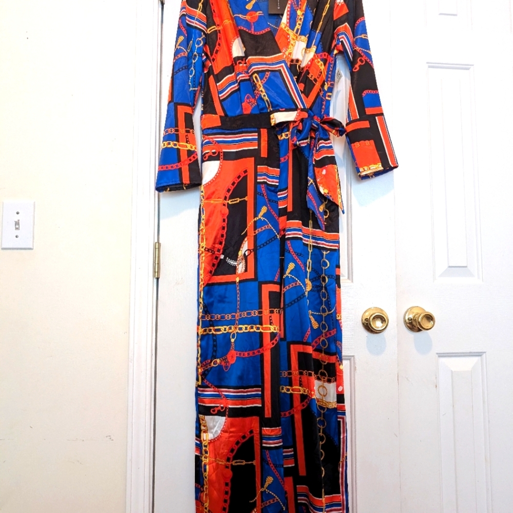 ***For the '99 & 2000! Y2K Versace Style Jumpsuit**
